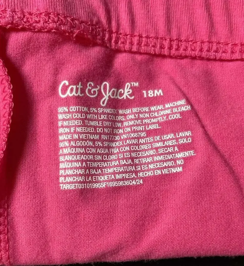 Cat & Jack 18M Pink Leggings New With Tags 3 pack